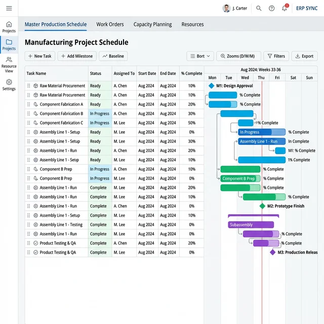 Odoo 19 Manufacturing and Projects